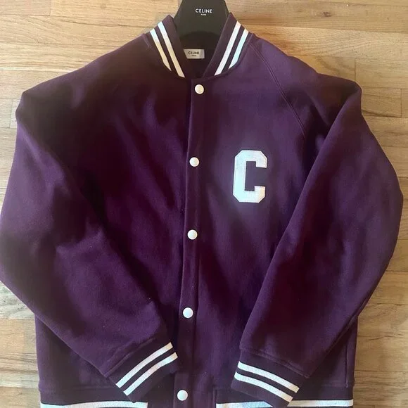 CELINE Burgundy Teddy Jacket